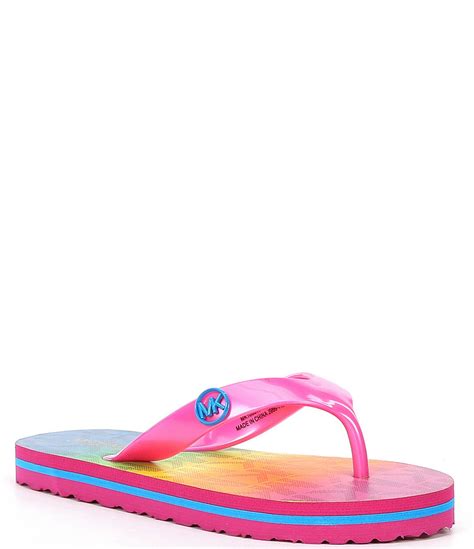 michael kors kids flip flops|michael kors flip flops clearance.